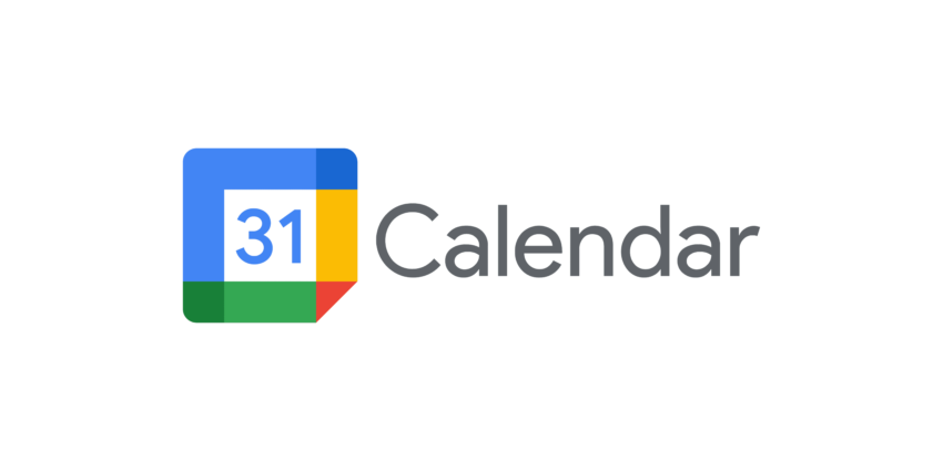 The Google Calendar logo featuring a white background with a blue square containing the number "31" and a red square containing a white calendar grid. The words "Google Calendar" are written in black next to the squares.