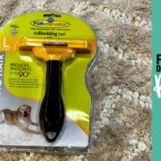Banner image for the post, "Furminator Deshedding Tool Review: Say Goodbye to the Furry Frenzy!"