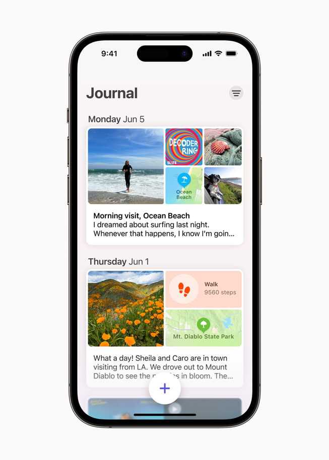 iOS 17 Journal App