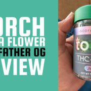 Featured image for the post, "Torch THCA Flower: Godfather OG (Indica) Review"
